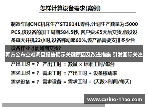 韩方公布空难调查报告揭示关键原因及改进措施 引发国际关注